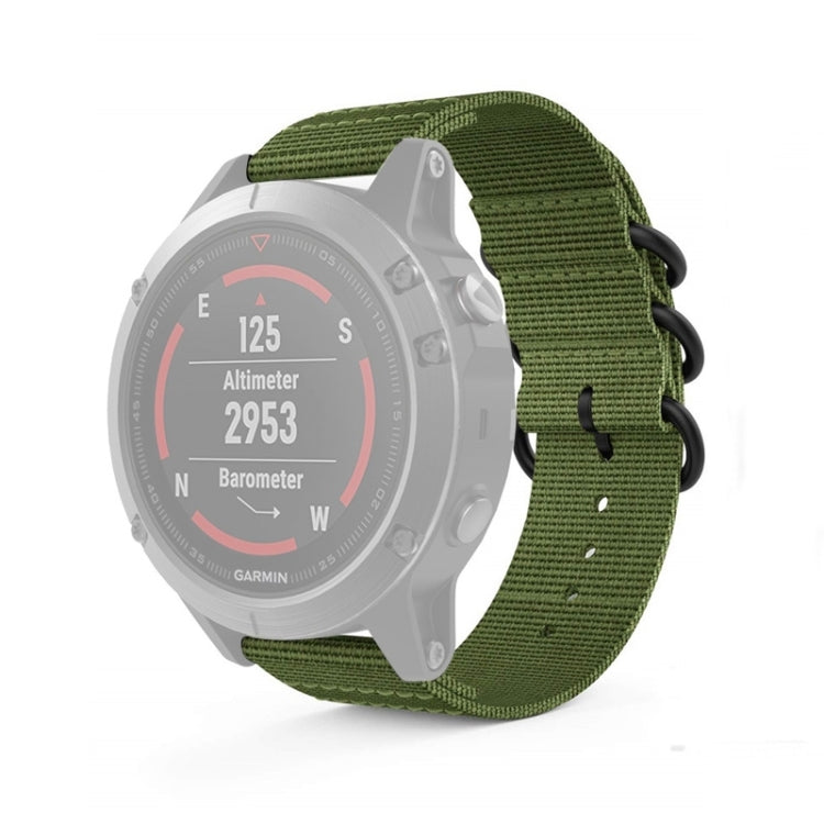 Per cinturino in nylon a tre anelli da 20 mm Garmin Fenix 5S