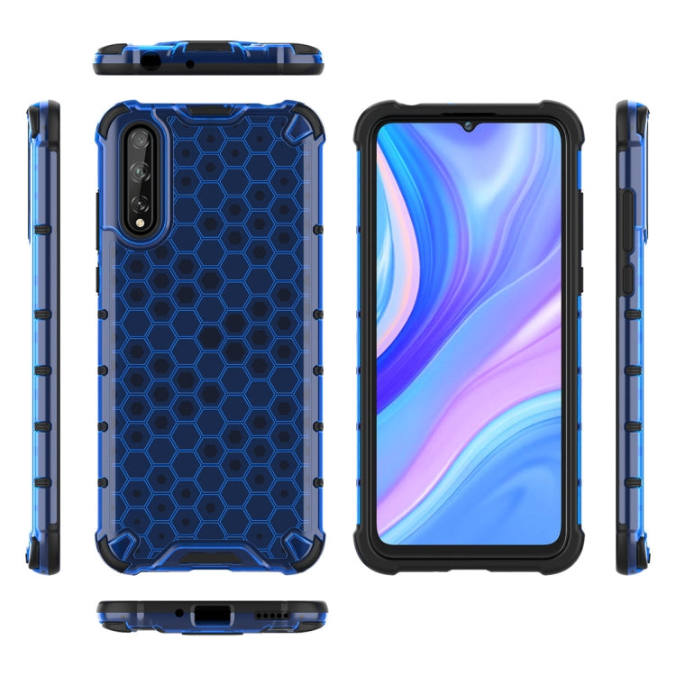 Per Huawei Enjoy10S Custodia antiurto a nido d'ape per PC + TPU