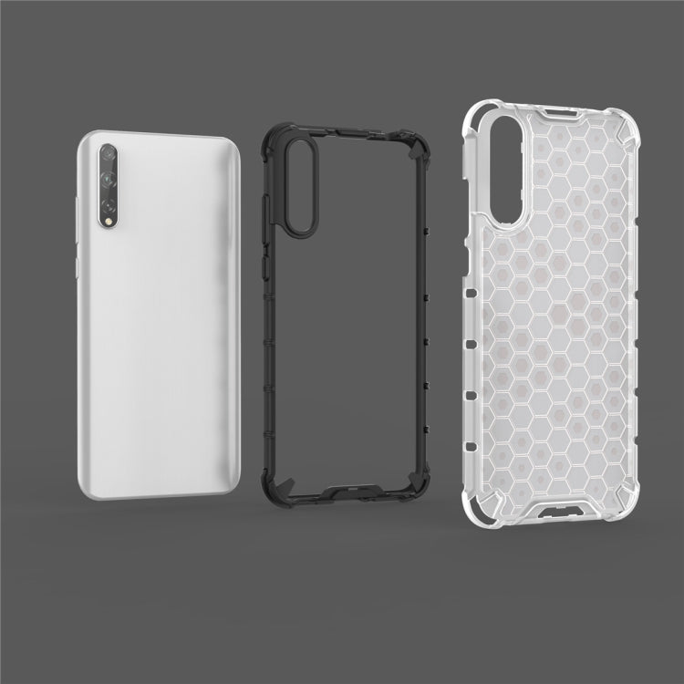 Per Huawei Enjoy10S Custodia antiurto a nido d'ape per PC + TPU