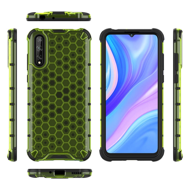 Per Huawei Enjoy10S Custodia antiurto a nido d'ape per PC + TPU