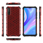 Per Huawei Enjoy10S Custodia antiurto a nido d'ape per PC + TPU