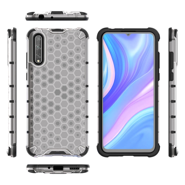 Per Huawei Enjoy10S Custodia antiurto a nido d'ape per PC + TPU