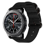 Per cinturino a tre anelli in nylon Samsung Galaxy Watch Active 22mm / S3, For Samsung Galaxy Watch Active 2 22mm / Gear S3