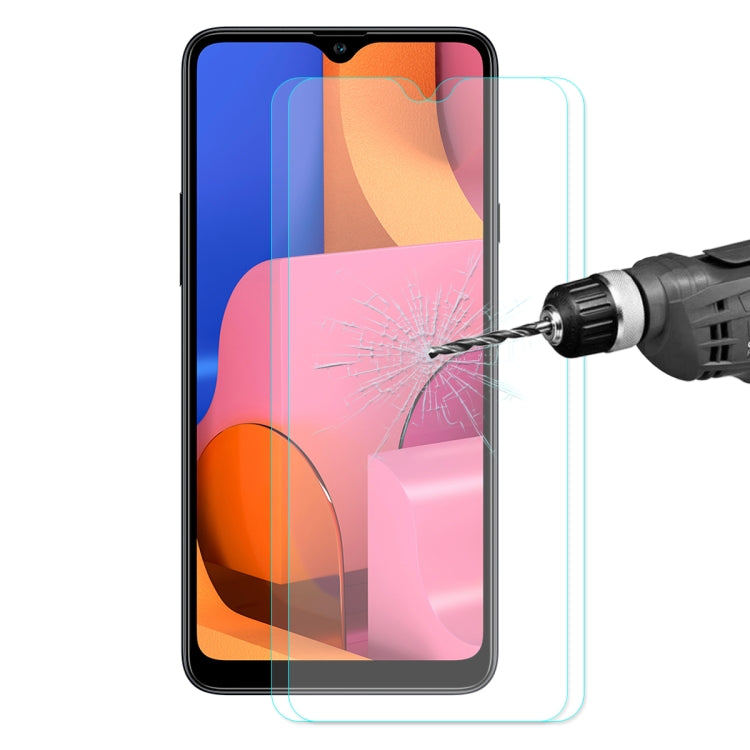 2 PZ ENKAY Hat-principe 0.26mm 9H 2.5D Pellicola in vetro temperato con bordo curvo, For Galaxy A20s, For Galaxy A70s