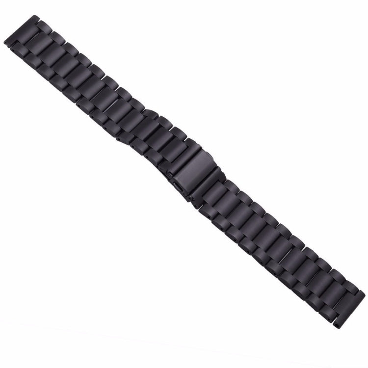 Applicabile a Ticwatch Generation / Moto 360 Second Generation 460 / Samsung Gear S3 / Huawei GT Universal 22mm Acciaio inossidabile Cinturino in metallo Fibbia a farfalla Tre perline, black, gold, rose gold, Silver