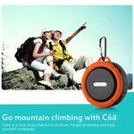 C6a Altoparlante a ventosa per altoparlante per auto Bluetooth wireless Chuck da esterno, supporto per scheda TF