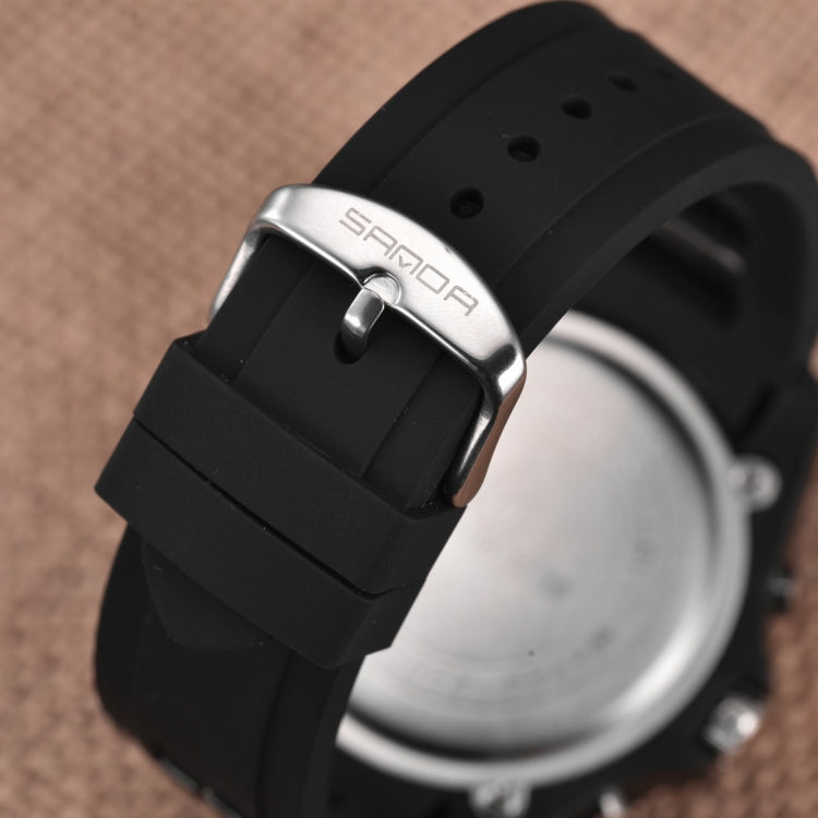 Orologio SANDA 791 Orologio da polso luminoso da uomo popolare con orologio elettronico multifunzionale sportivo di moda genuino