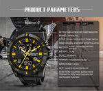 Orologio SANDA 791 Orologio da polso luminoso da uomo popolare con orologio elettronico multifunzionale sportivo di moda genuino