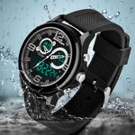 SANDA 793 Orologio da marea con quadrante grande Student Fashion Trend Orologio elettronico impermeabile a doppio bagliore multifunzione