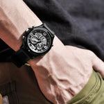 SANDA 793 Orologio da marea con quadrante grande Student Fashion Trend Orologio elettronico impermeabile a doppio bagliore multifunzione