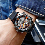 SANDA 793 Orologio da marea con quadrante grande Student Fashion Trend Orologio elettronico impermeabile a doppio bagliore multifunzione