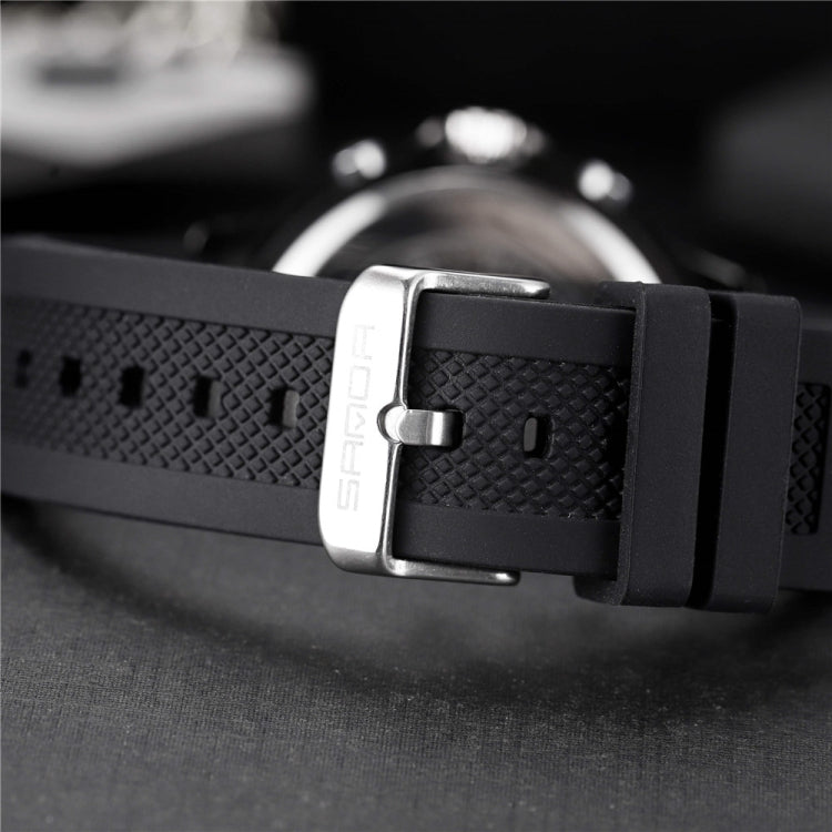 SANDA 793 Orologio da marea con quadrante grande Student Fashion Trend Orologio elettronico impermeabile a doppio bagliore multifunzione