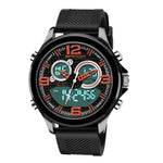 SANDA 793 Orologio da marea con quadrante grande Student Fashion Trend Orologio elettronico impermeabile a doppio bagliore multifunzione
