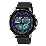 SANDA 793 Orologio da marea con quadrante grande Student Fashion Trend Orologio elettronico impermeabile a doppio bagliore multifunzione