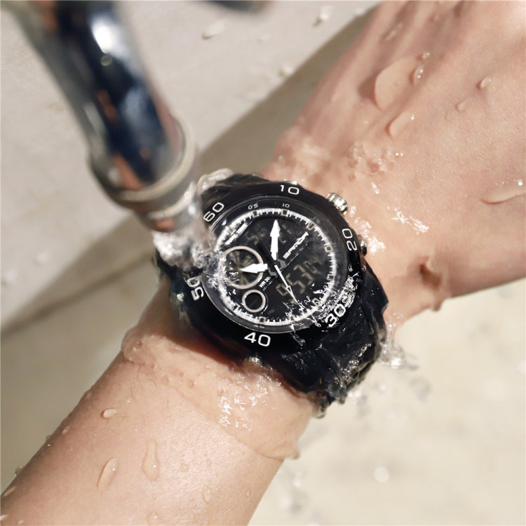SANDA Nuovo orologio elettronico da uomo multifunzionale in plastica luminosa impermeabile per sport all'aria aperta