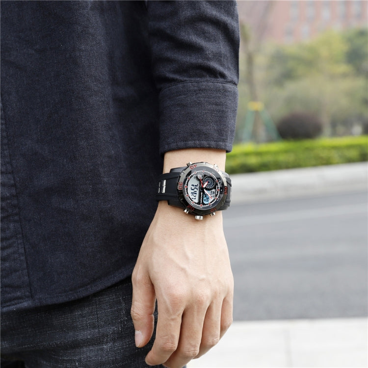 SANDA Nuovo orologio elettronico da uomo multifunzionale in plastica luminosa impermeabile per sport all'aria aperta