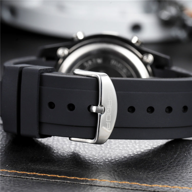 SANDA Nuovo orologio elettronico da uomo multifunzionale in plastica luminosa impermeabile per sport all'aria aperta