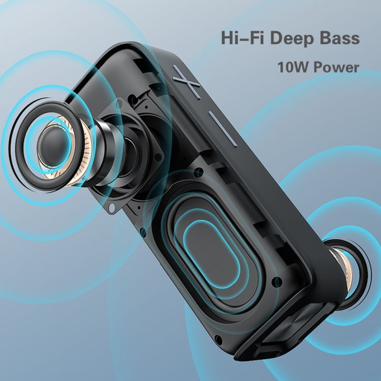 P15 10W Altoparlante portatile Bluetooth Altoparlante esterno Sistema audio Stereo, Supporto TF&FM