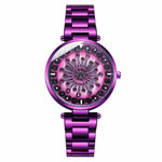 SANDA 1017 Lady Watch All Over The Sky Star Orologio girevole a 360 gradi Orologio da donna con cinturino in acciaio con diamanti