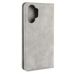 Per Galaxy Note10+ Custodia in pelle con ventosa magnetica da lavoro retro-skin con supporto, slot per carte e portafoglio, For Galaxy Note10+