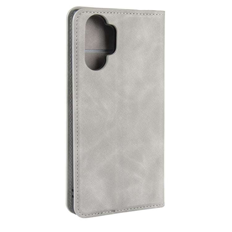 Per Galaxy Note10+ Custodia in pelle con ventosa magnetica da lavoro retro-skin con supporto, slot per carte e portafoglio, For Galaxy Note10+