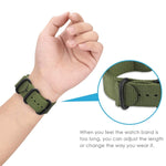Per Samsung Galaxy Watch Active 20mm S3 Cinturino in nylon a tre anelli, For Samsung Galaxy Watch Active 2 20mm / Gear S3