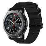 Per Samsung Galaxy Watch Active 20mm S3 Cinturino in nylon a tre anelli, For Samsung Galaxy Watch Active 2 20mm / Gear S3