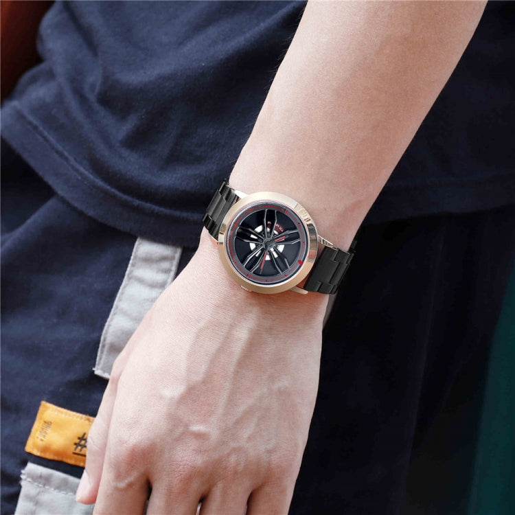 SANDA1009 Orologio Uomo Studente Casual Cinturino Acciaio Impermeabile Orologio Uomo