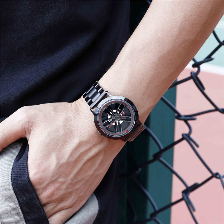 SANDA1009 Orologio Uomo Studente Casual Cinturino Acciaio Impermeabile Orologio Uomo
