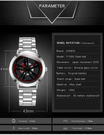 SANDA1009 Orologio Uomo Studente Casual Cinturino Acciaio Impermeabile Orologio Uomo