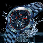 SANDA1009 Orologio Uomo Studente Casual Cinturino Acciaio Impermeabile Orologio Uomo