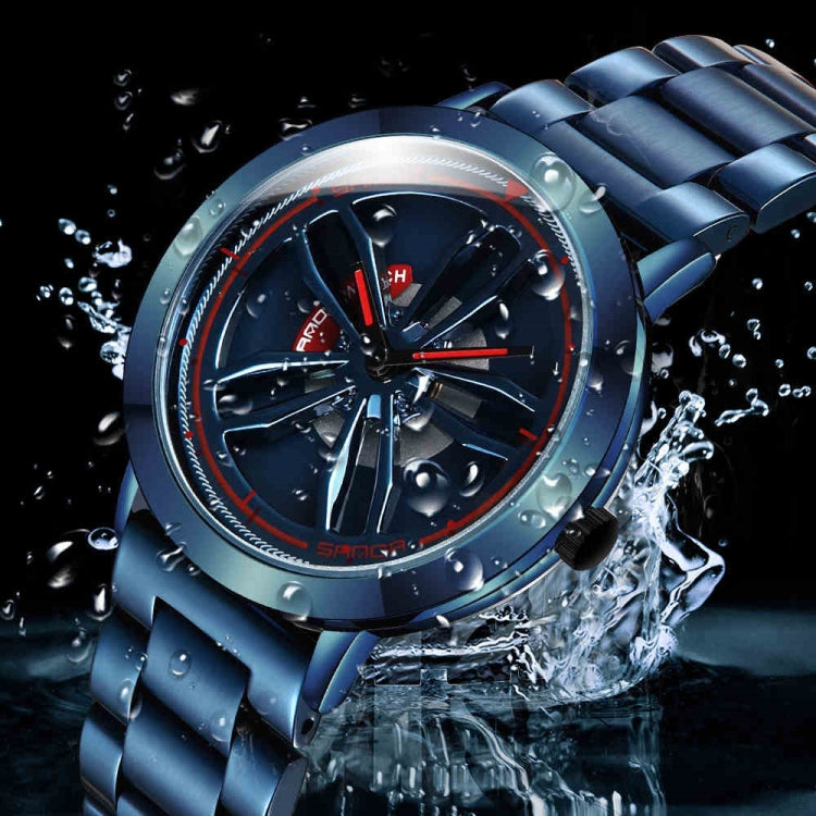 SANDA1009 Orologio Uomo Studente Casual Cinturino Acciaio Impermeabile Orologio Uomo