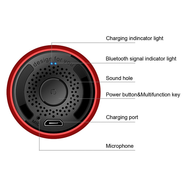M9 Bluetooth5.0 Subwoofer Altoparlante portatile Corpo in lega di alluminio Lettore musicale
