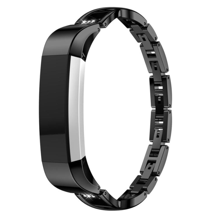 Per smartwatch Fitbit Alta cinturino in metallo a forma di X, black, gold, rose gold, sliver
