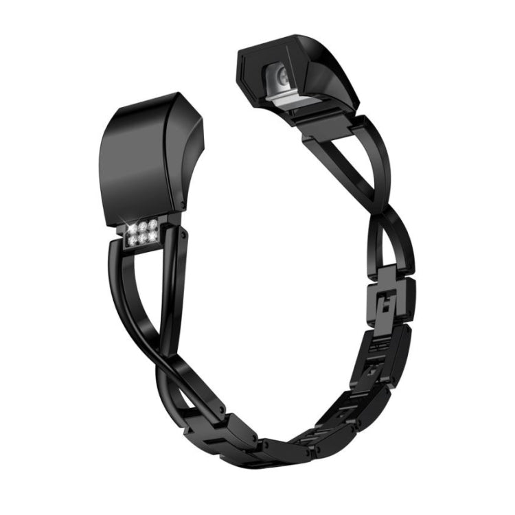Per smartwatch Fitbit Alta cinturino in metallo a forma di X, black, gold, rose gold, sliver
