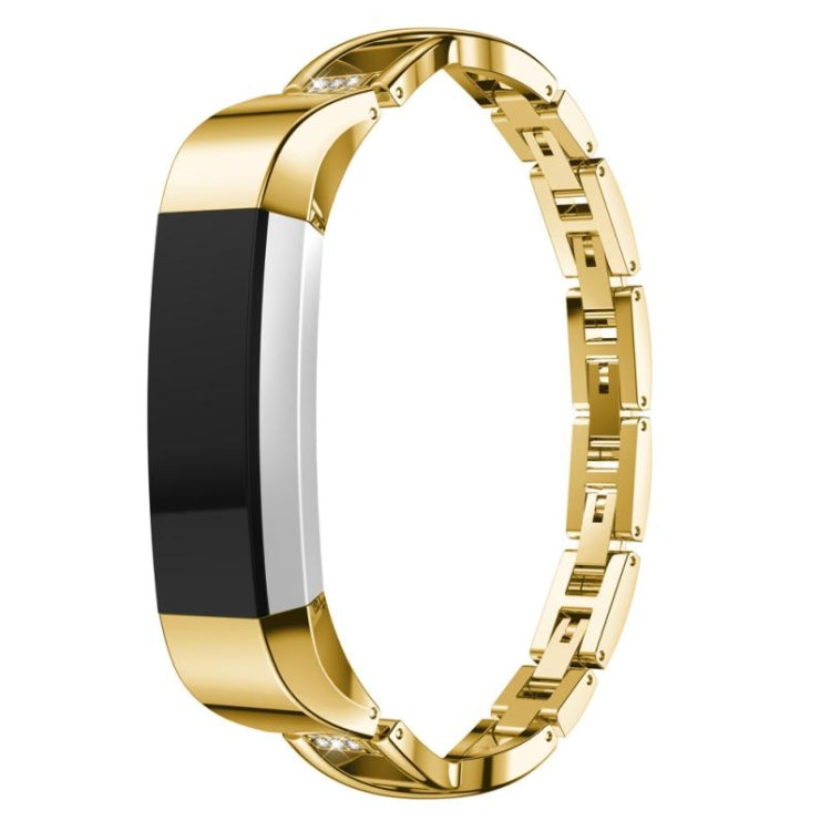 Per smartwatch Fitbit Alta cinturino in metallo a forma di X, black, gold, rose gold, sliver