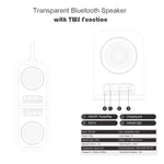 BT628 Altoparlanti Bluetooth trasparenti TWS portatili da 10 W con subwoofer per bassi stereo da esterno con base magnetica collegabile