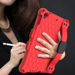 Design a nido d'ape EVA + PC Guscio protettivo piatto anticaduta a quattro angoli con cinghie, For iPad Air/Air2/Pro9.7, For iPad 10.2, For    iPad Pro 10.5, For iPad  Air 2019 10.5