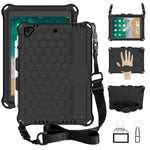 Design a nido d'ape EVA + PC Guscio protettivo piatto anticaduta a quattro angoli con cinghie, For iPad Air/Air2/Pro9.7, For iPad 10.2, For    iPad Pro 10.5, For iPad  Air 2019 10.5