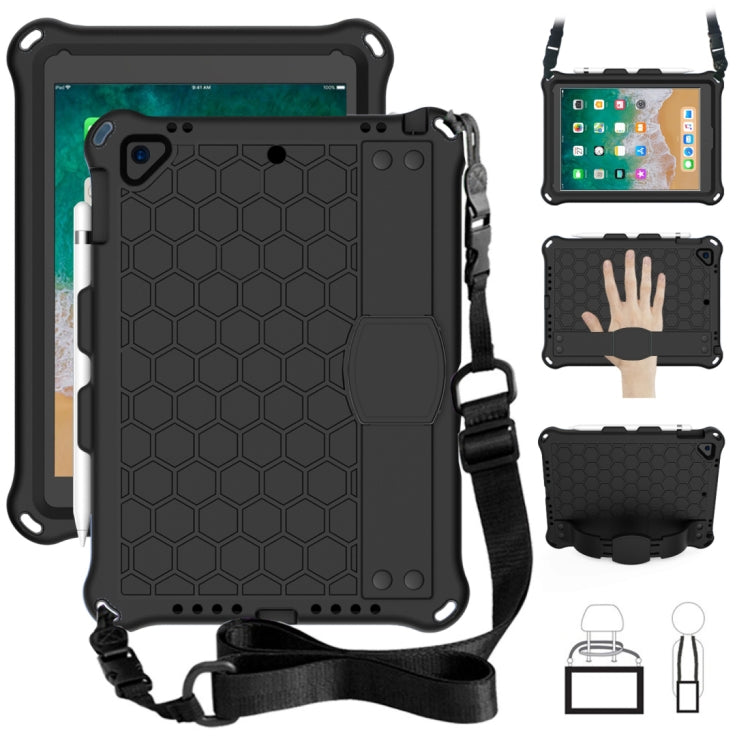 Design a nido d'ape EVA + PC Guscio protettivo piatto anticaduta a quattro angoli con cinghie, For iPad Air/Air2/Pro9.7, For iPad 10.2, For    iPad Pro 10.5, For iPad  Air 2019 10.5