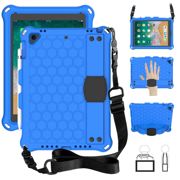 Design a nido d'ape EVA + PC Guscio protettivo piatto anticaduta a quattro angoli con cinghie, For iPad Air/Air2/Pro9.7, For iPad 10.2, For    iPad Pro 10.5, For iPad  Air 2019 10.5