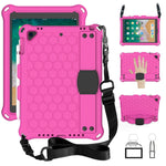 Design a nido d'ape EVA + PC Guscio protettivo piatto anticaduta a quattro angoli con cinghie, For iPad Air/Air2/Pro9.7, For iPad 10.2, For    iPad Pro 10.5, For iPad  Air 2019 10.5