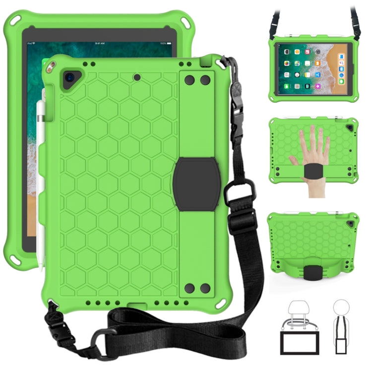 Design a nido d'ape EVA + PC Guscio protettivo piatto anticaduta a quattro angoli con cinghie, For iPad Air/Air2/Pro9.7, For iPad 10.2, For    iPad Pro 10.5, For iPad  Air 2019 10.5