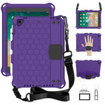 Design a nido d'ape EVA + PC Guscio protettivo piatto anticaduta a quattro angoli con cinghie, For iPad Air/Air2/Pro9.7, For iPad 10.2, For    iPad Pro 10.5, For iPad  Air 2019 10.5