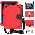 Design a nido d'ape EVA + PC Guscio protettivo piatto anticaduta a quattro angoli con cinghie, For iPad Air/Air2/Pro9.7, For iPad 10.2, For    iPad Pro 10.5, For iPad  Air 2019 10.5