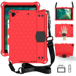 Design a nido d'ape EVA + PC Guscio protettivo piatto anticaduta a quattro angoli con cinghie, For iPad Air/Air2/Pro9.7, For iPad 10.2, For    iPad Pro 10.5, For iPad  Air 2019 10.5