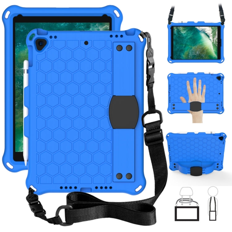 Design a nido d'ape EVA + PC Guscio protettivo piatto anticaduta a quattro angoli con cinghie, For iPad Air/Air2/Pro9.7, For iPad 10.2, For    iPad Pro 10.5, For iPad  Air 2019 10.5