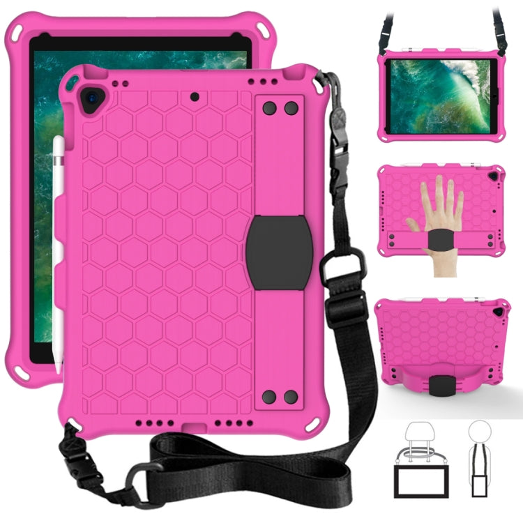 Design a nido d'ape EVA + PC Guscio protettivo piatto anticaduta a quattro angoli con cinghie, For iPad Air/Air2/Pro9.7, For iPad 10.2, For    iPad Pro 10.5, For iPad  Air 2019 10.5