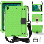 Design a nido d'ape EVA + PC Guscio protettivo piatto anticaduta a quattro angoli con cinghie, For iPad Air/Air2/Pro9.7, For iPad 10.2, For    iPad Pro 10.5, For iPad  Air 2019 10.5