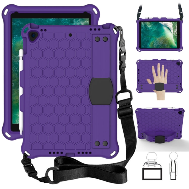 Design a nido d'ape EVA + PC Guscio protettivo piatto anticaduta a quattro angoli con cinghie, For iPad Air/Air2/Pro9.7, For iPad 10.2, For    iPad Pro 10.5, For iPad  Air 2019 10.5